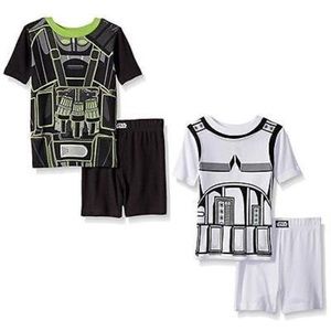 Star Wars Boys 4pcs Pajama Set Size 4
